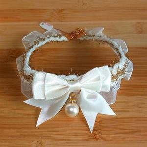 Large Ivory Pet Collar